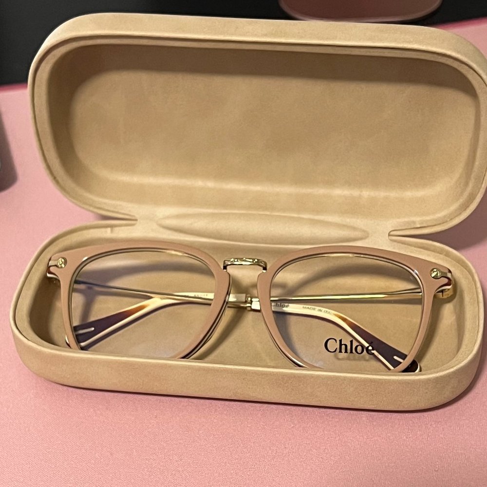 New Tan/Beige Chloe Optical Frames